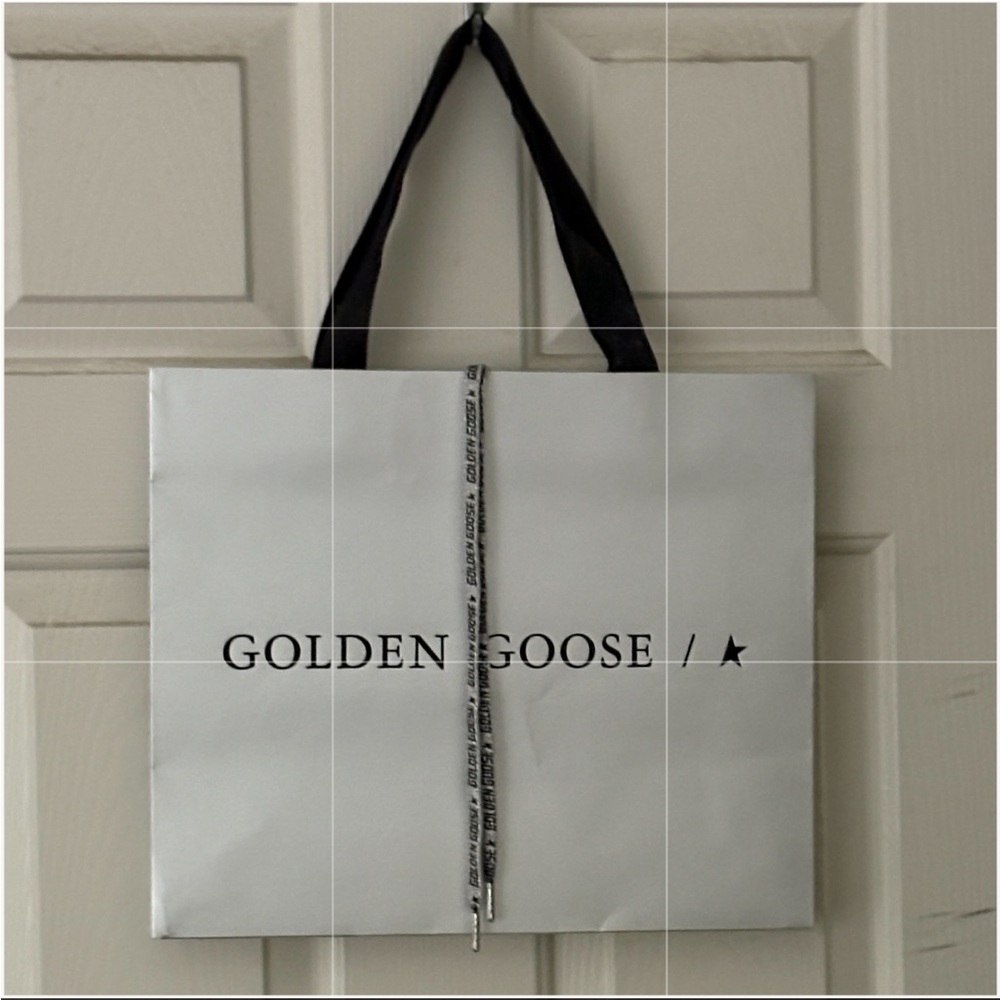 🪿Golden Goose Metallic Silver Shopping Bag 🪿